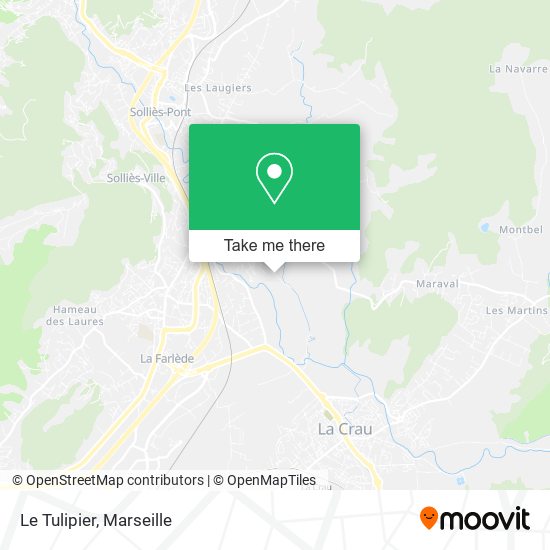 Le Tulipier map