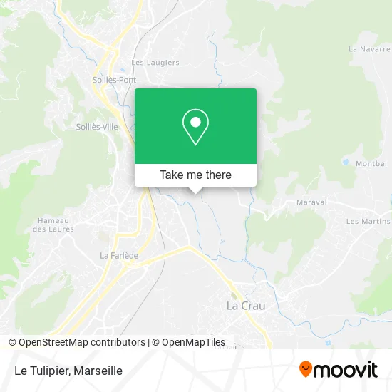 Le Tulipier map