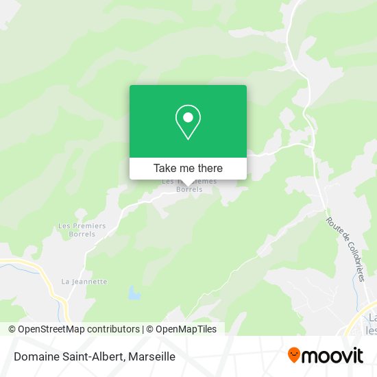 Mapa Domaine Saint-Albert