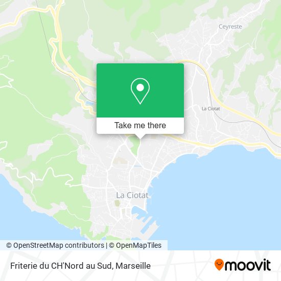 Friterie du CH'Nord au Sud map