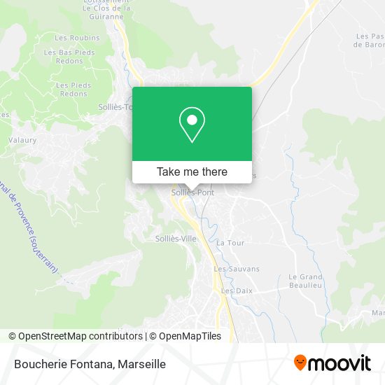 Boucherie Fontana map