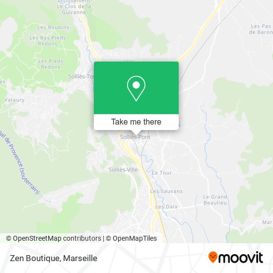 Zen Boutique map