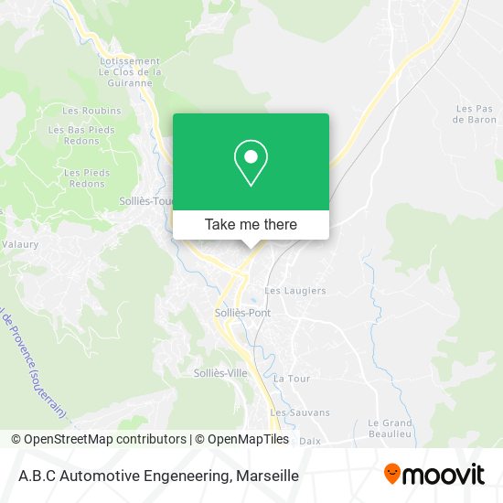 A.B.C Automotive Engeneering map