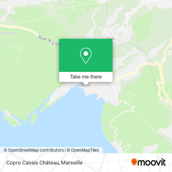 Copro Cassis Château map