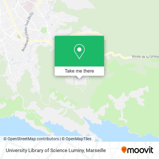 Mapa University Library of Science Luminy