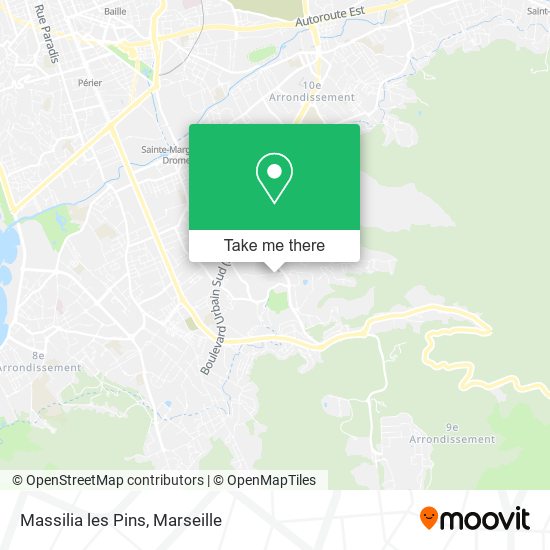 Massilia les Pins map