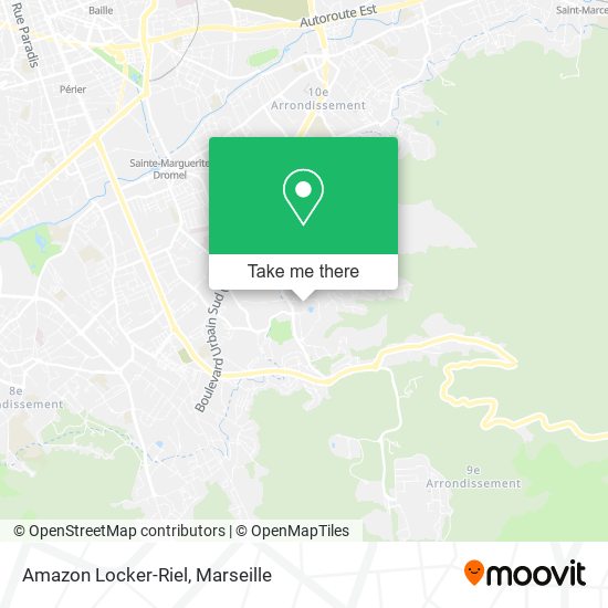 Mapa Amazon Locker-Riel