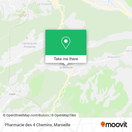 Pharmacie des 4 Chemins map