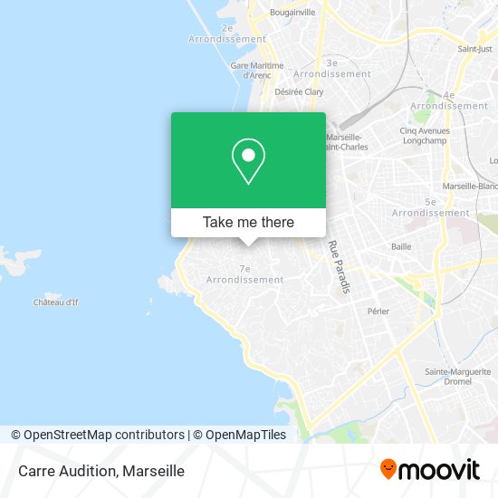Carre Audition map