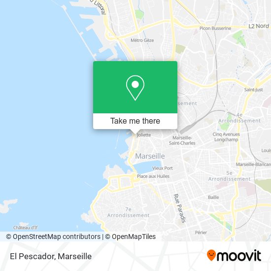 El Pescador map
