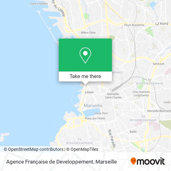 Mapa Agence Française de Developpement