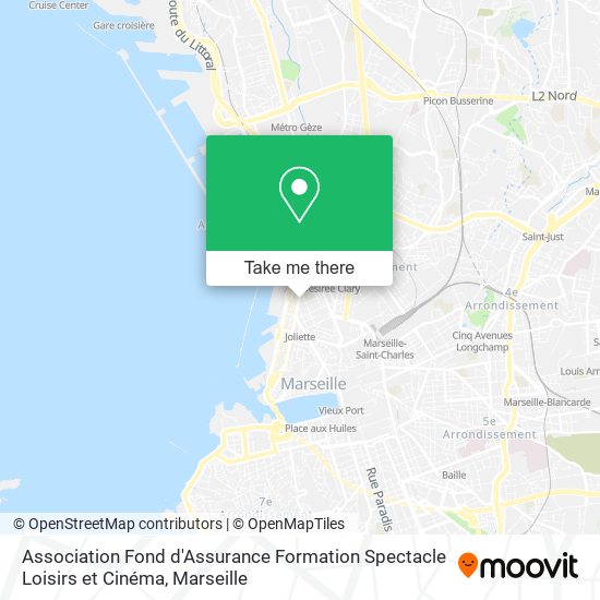 Mapa Association Fond d'Assurance Formation Spectacle Loisirs et Cinéma