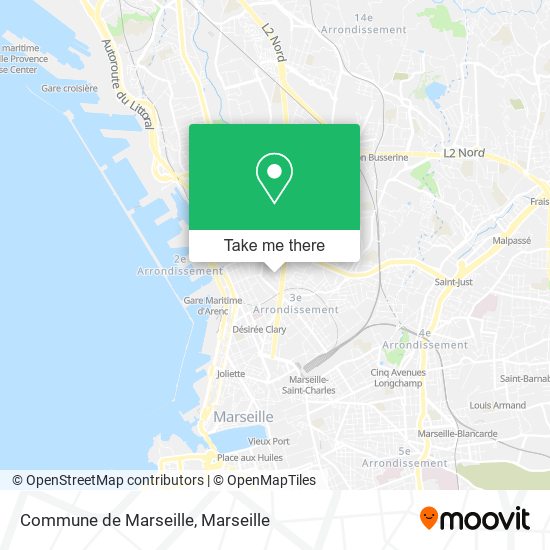 Commune de Marseille map