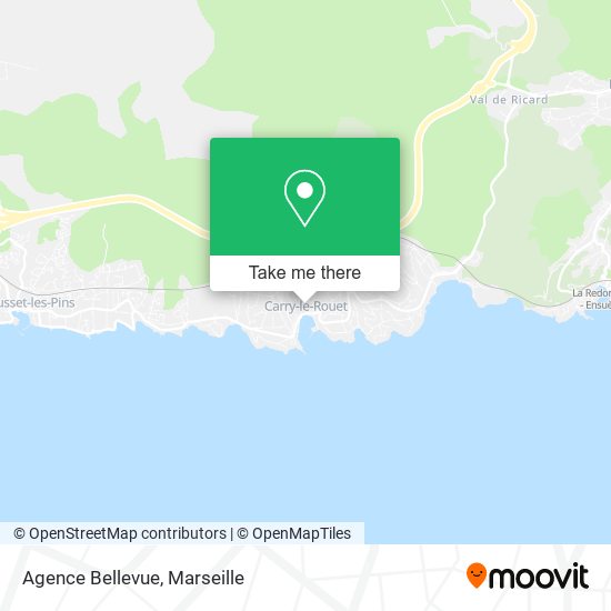 Agence Bellevue map