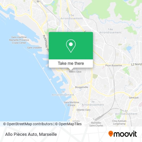 Allo Pièces Auto map