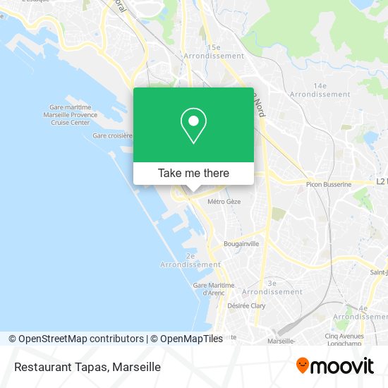 Restaurant Tapas map