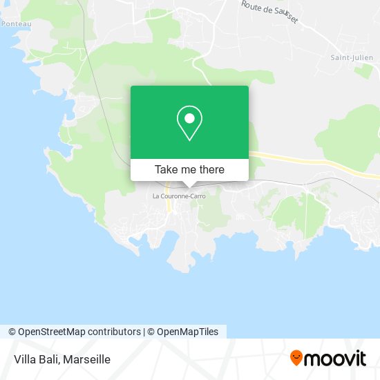 Villa Bali map