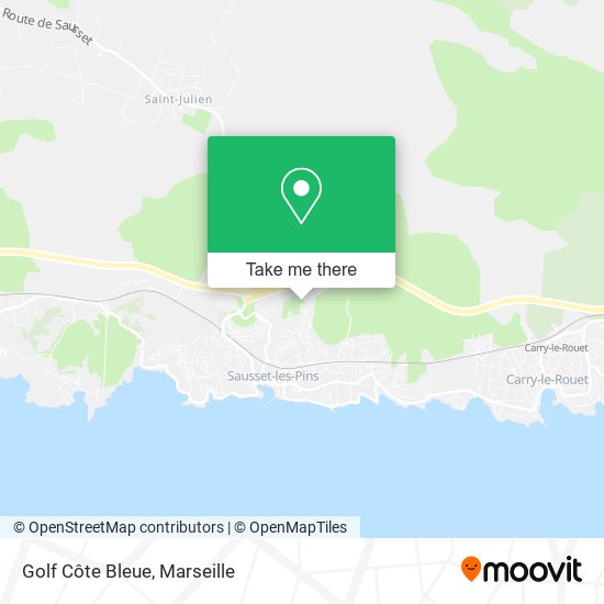 Golf Côte Bleue map