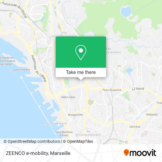 Mapa ZEENCO e-mobility