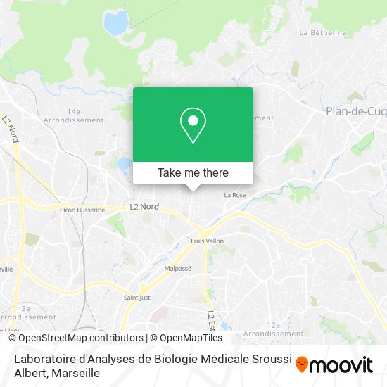 Laboratoire d'Analyses de Biologie Médicale Sroussi Albert map