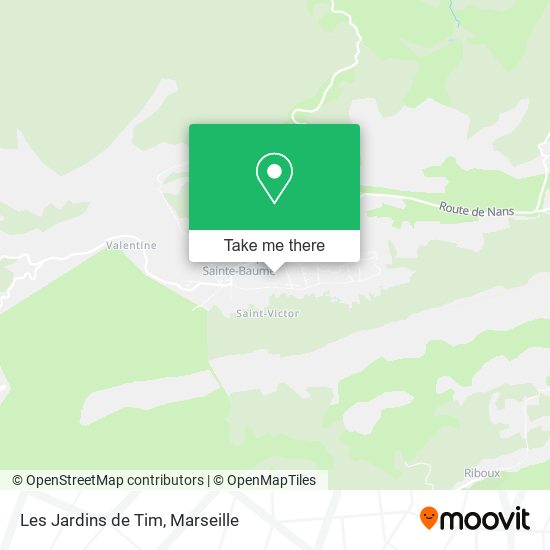 Les Jardins de Tim map