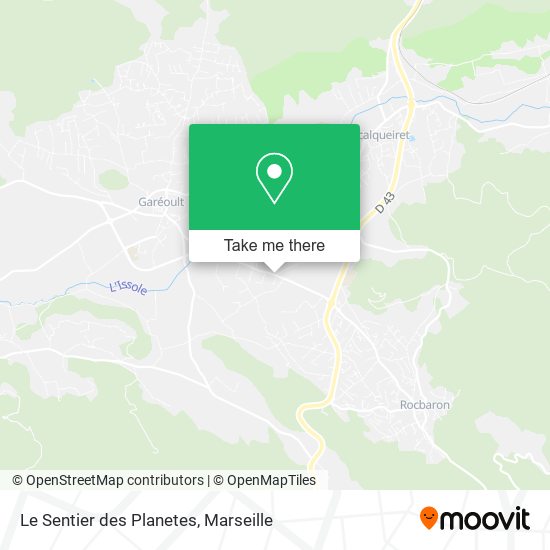 Le Sentier des Planetes map