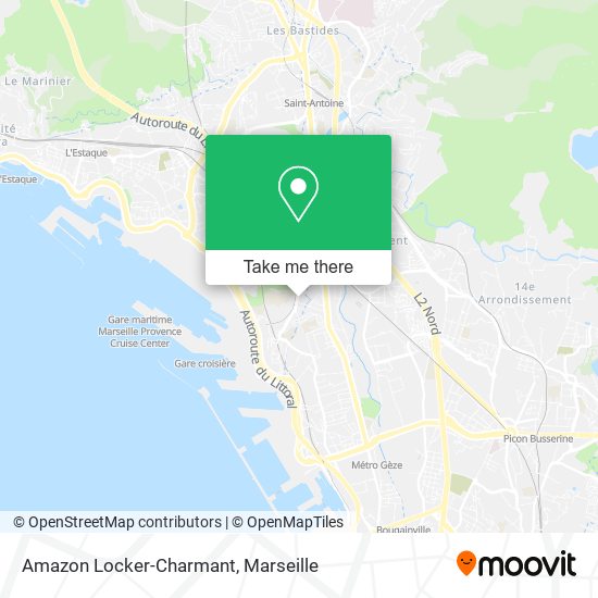 Mapa Amazon Locker-Charmant