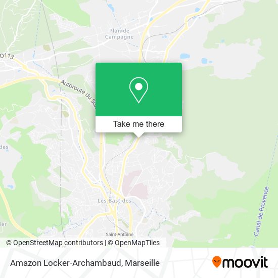 Mapa Amazon Locker-Archambaud