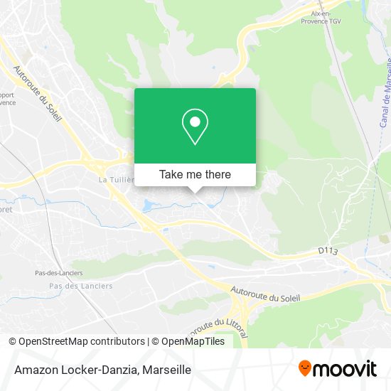 Amazon Locker-Danzia map
