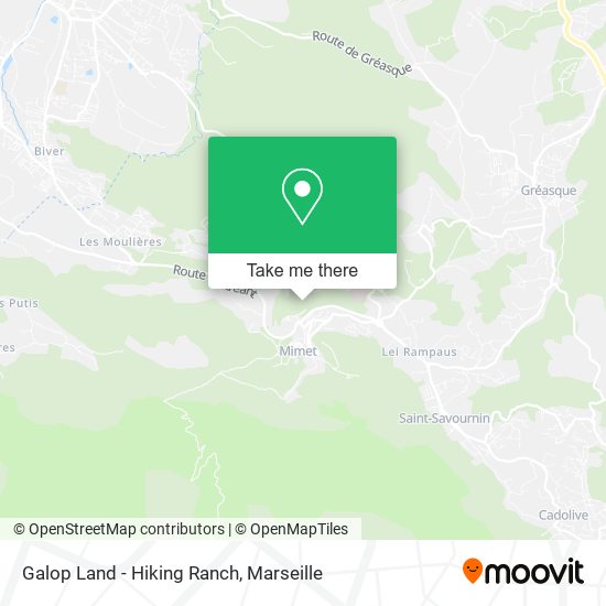 Galop Land - Hiking Ranch map