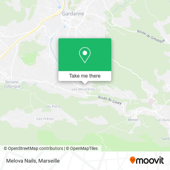 Melova Nails map