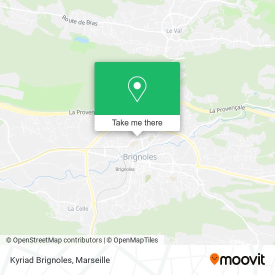 Kyriad Brignoles map