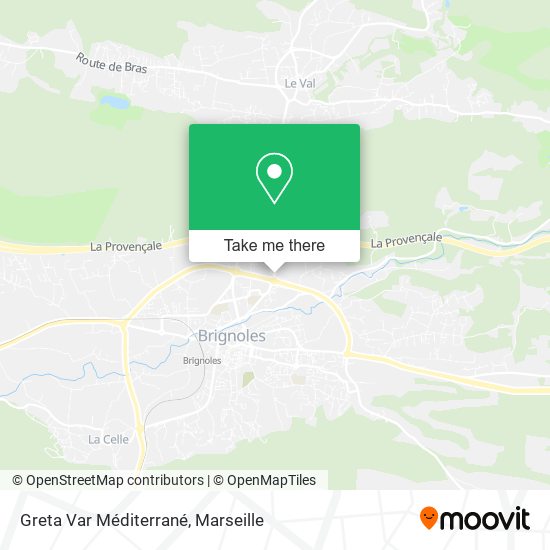 Greta Var Méditerrané map