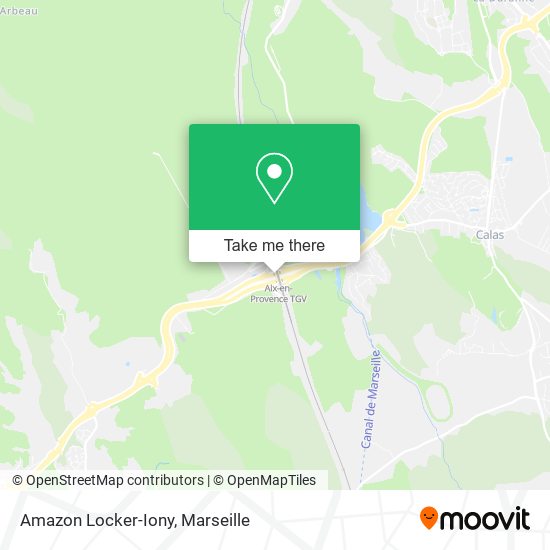 Mapa Amazon Locker-Iony