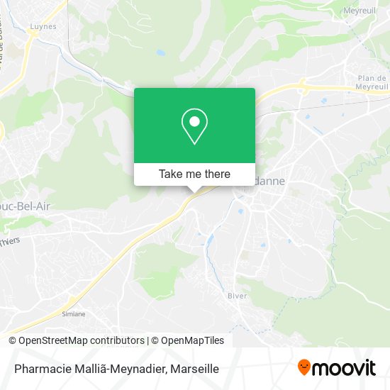Pharmacie Malliã-Meynadier map