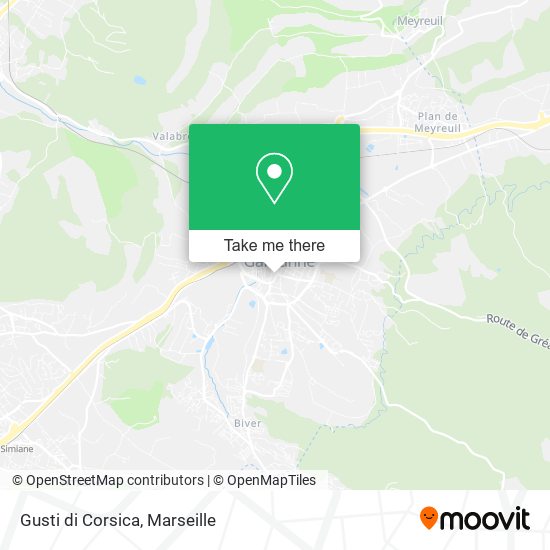 Gusti di Corsica map