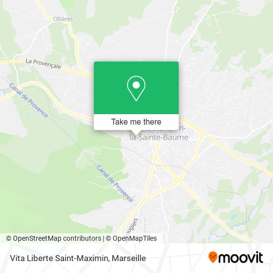 Vita Liberte Saint-Maximin map