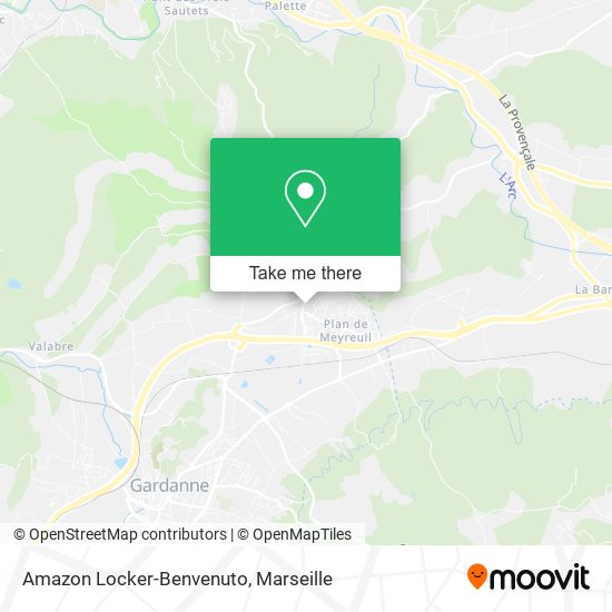 Amazon Locker-Benvenuto map