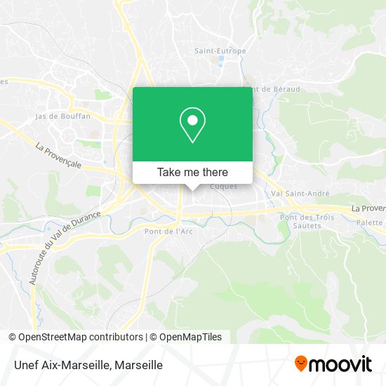 Unef Aix-Marseille map