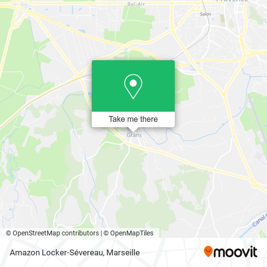 Amazon Locker-Sévereau map