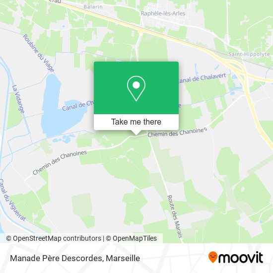 Manade Père Descordes map