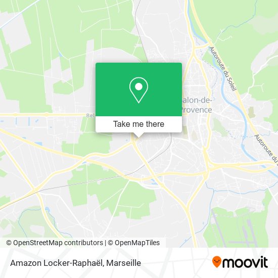 Mapa Amazon Locker-Raphaël