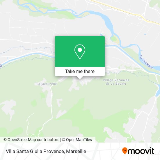 Villa Santa Giulia Provence map