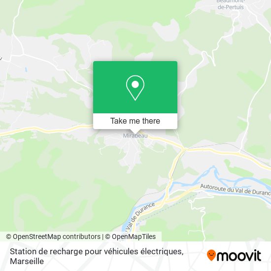 Station de recharge pour véhicules électriques map
