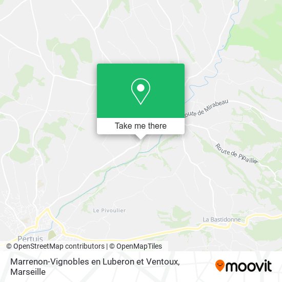 Mapa Marrenon-Vignobles en Luberon et Ventoux