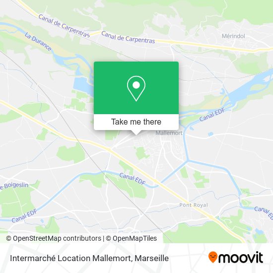 Intermarché Location Mallemort map
