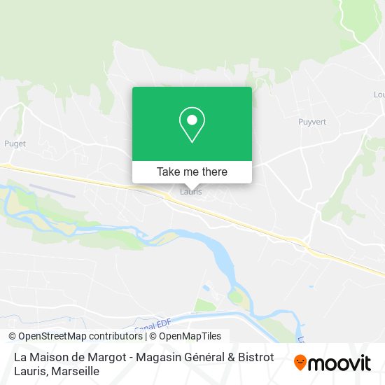 La Maison de Margot - Magasin Général & Bistrot Lauris map