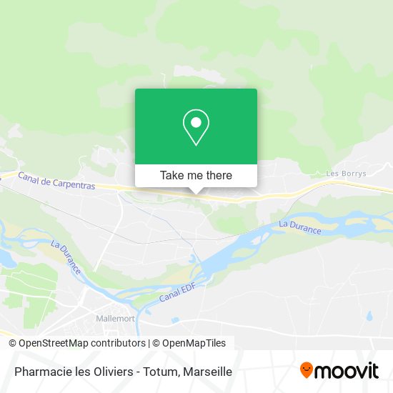 Pharmacie les Oliviers - Totum map