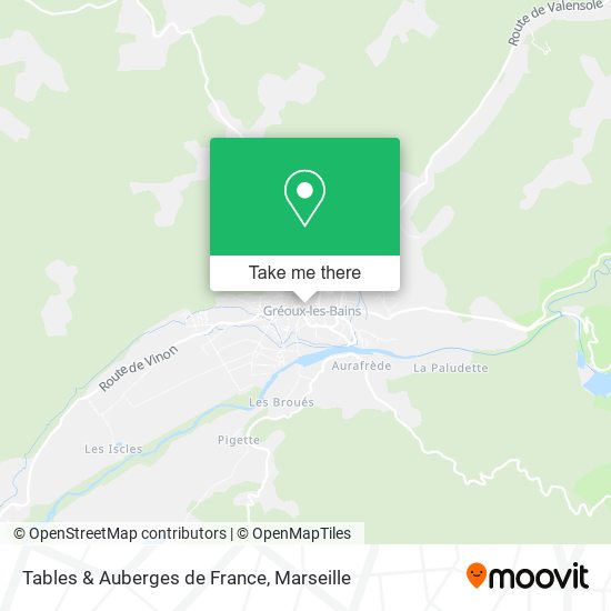 Tables & Auberges de France map