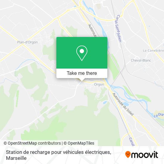 Station de recharge pour véhicules électriques map